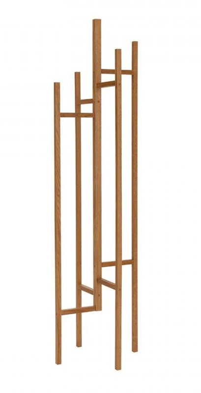 Porte-manteaux Design Bois Massif Gris 9 Porte-manteaux Design Bois Massif Gris – Image 7