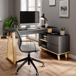 Bureau Neptune XL Anthracite/sonoma -Promos Meubles Boutique 0119bc60f64a4ef4a29aeb63d6caf0a2