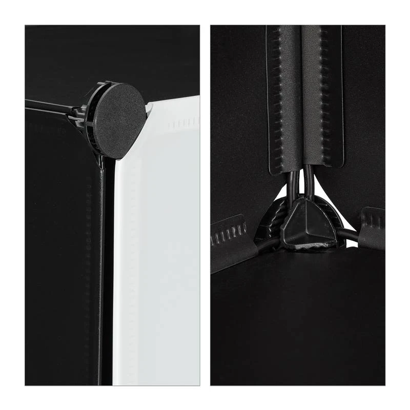 Étagère à Chaussures Blanc Et Noir 10 Étagère à Chaussures Blanc Et Noir – Image 8