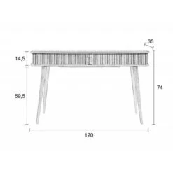 Zuiver Console En Bois Noir -Promos Meubles Boutique 04de07b642464277ab34054270aca011