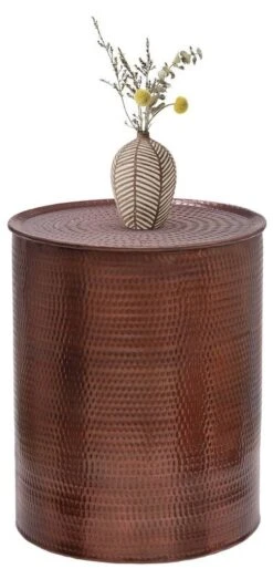 Table D'appoint Ø 40x50 Cm Cuivre