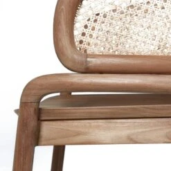 Moon - Chaise En Teck Massif Et Cannage -Promos Meubles Boutique 090f49d36640444d895627bc7c3ea1cb