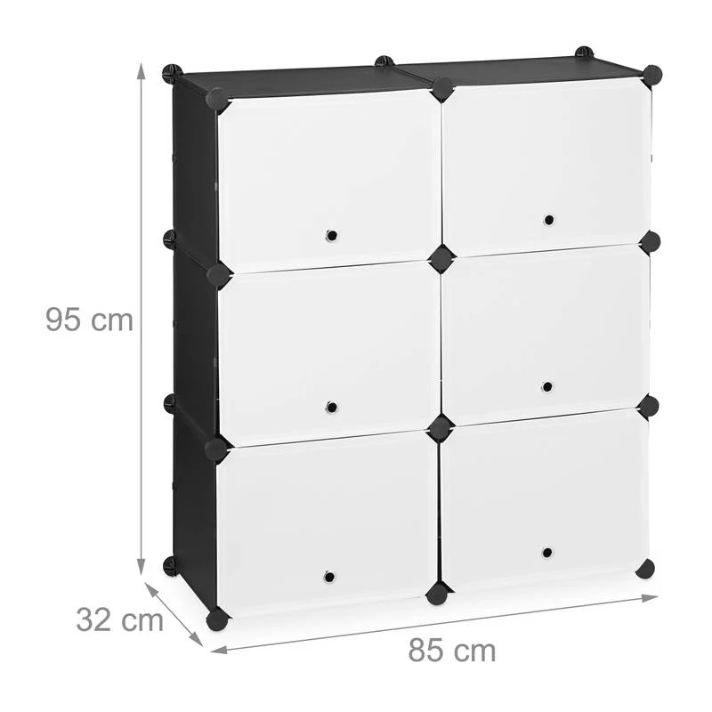 Étagère à Chaussures Blanc Et Noir 12 Étagère à Chaussures Blanc Et Noir – Image 10
