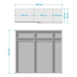 Armoire à Portes Coulissantes Quadra III 15 Armoire à Portes Coulissantes Quadra III -Promos Meubles Boutique 1000076374 220127 0743190000500 SKETCH DETAILS P000000001000076374 sketch