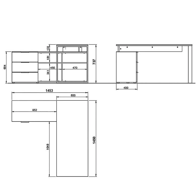 Bureau D’angle Ancona 9 Bureau D’angle Ancona – Image 7