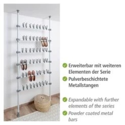 Wenko Porte-chaussures Télescopique Herkules 36 Wenko Porte-chaussures Télescopique Herkules -Promos Meubles Boutique 1000260931 210423 13323000065 DETAILS P000000001000260931