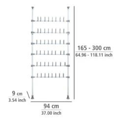 Wenko Porte-chaussures Télescopique Herkules 37 Wenko Porte-chaussures Télescopique Herkules -Promos Meubles Boutique 1000260931 210423 13323100066 SKETCH DETAILS P000000001000260931 sketch