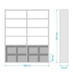 Étagère De Bureau Emporio II 17 Étagère De Bureau Emporio II -Promos Meubles Boutique 1000289374 211012 154209000551 SKETCH DETAILS P000000001000289374 sketch