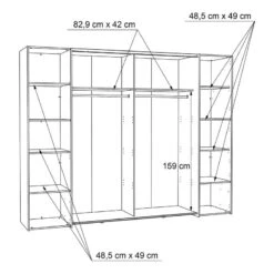 Armoire Westcoast -Promos Meubles Boutique 1000336318 220224 501 SKETCH DETAILS P000000001000336318 sketch