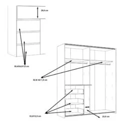 Armoire à Portes Coulissantes Tover -Promos Meubles Boutique 1000336321 220224 501 SKETCH DETAILS P000000001000336321 sketch