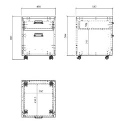 Caisson De Bureau Shutter -Promos Meubles Boutique 1000348669 220505 501 SKETCH DETAILS P000000001000348669 sketch