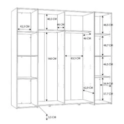 Armoire Claris -Promos Meubles Boutique 1000365751 220901 501 SKETCH DETAILS P000000001000365751 sketch