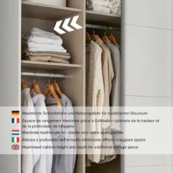 Armoire à Portes Coulissantes Quadra IV -Promos Meubles Boutique 1000371227 230727 031 DETAILS P000000001000371227