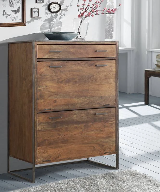 Meuble à Chaussures Bois Massif Tucson 4 Meuble à Chaussures Bois Massif Tucson – Image 2