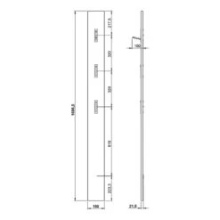 Porte-manteau Mural Ameca -Promos Meubles Boutique 1000383162 230418 500 SKETCH DETAILS P000000001000383162 sketch