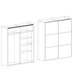 Armoire à Portes Coulissantes Krasbea -Promos Meubles Boutique 1000385136 230425 500 SKETCH DETAILS P000000001000385136 sketch