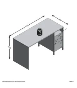 Bureau Industriel 1 Porte 1 Tiroir Loft 18 Bureau Industriel 1 Porte 1 Tiroir Loft -Promos Meubles Boutique 1381269c5d3243c8a60d3f92c82d873f