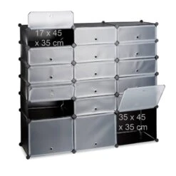 Meuble à Chaussures 18 Compartiments -Promos Meubles Boutique 13ca64d0f93c40ae9ca852f86db04ed0