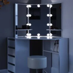 Coiffeuse D'angle Arielle Avec Tabouret -Promos Meubles Boutique 149dddf5fa274ab987f2994576d6b35a