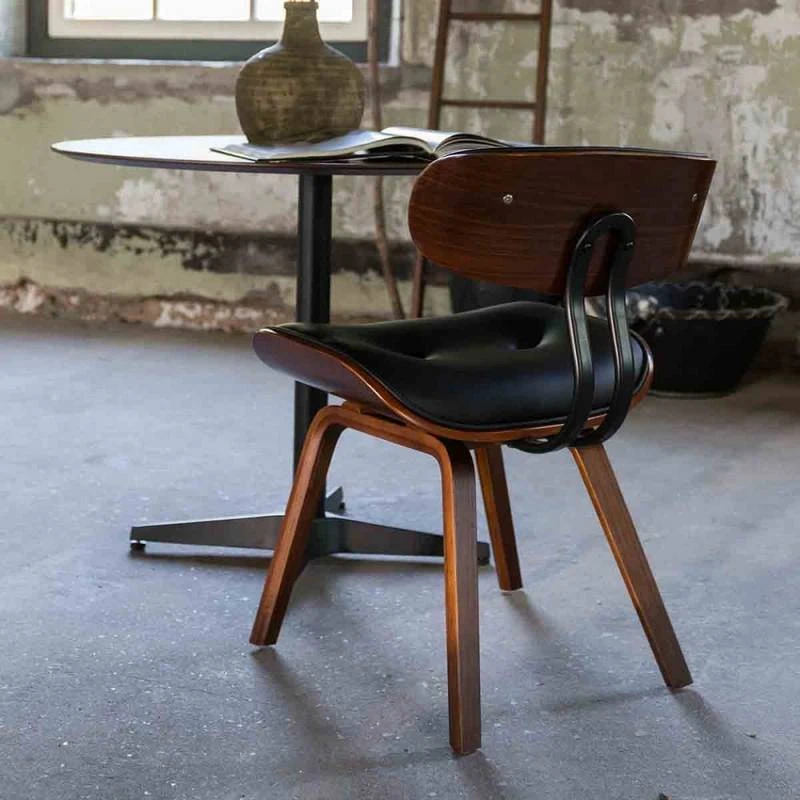 Chaise Lounge Bois Marron 4 Chaise Lounge Bois Marron – Image 2