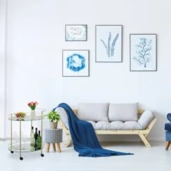 Chariot De Cuisine Ovale Avec 2 Niveaux -Promos Meubles Boutique 1c49d5537dc34486943d05fe50e3e599