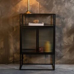 Vitrine 2 Portes Métal Et Verre Trempé -Promos Meubles Boutique 20fe173ae4294b8aa0dfefb9068833a0