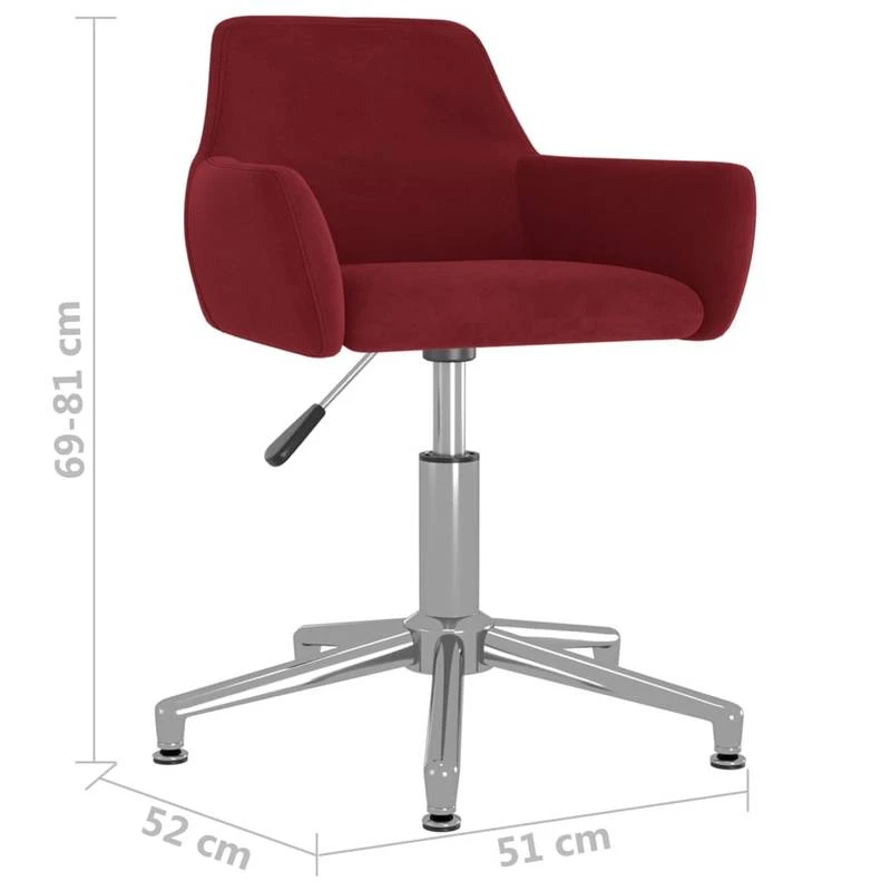 VIDAXL Chaise De Bureau Pivotante 10 VIDAXL Chaise De Bureau Pivotante – Image 8