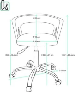 KAYELLES Chaise Bureau AYA (noir Marron) -Promos Meubles Boutique 22919a376abb4b29b0cbc168173ce14e