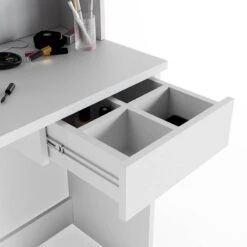 Coiffeuse Dekos Blanc Avec Banc -Promos Meubles Boutique 28c61ffb5fd8472bb311074538f09670