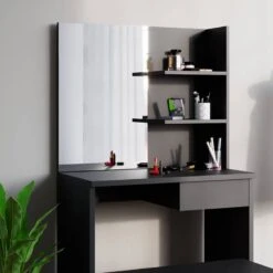 Coiffeuse Dekos Blanc Avec Banc -Promos Meubles Boutique 297e953a06c045548aa521c0591f430d