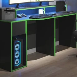 Bureau Ordinateur Kron Noir/Vert Set 8 13 Bureau Ordinateur Kron Noir/Vert Set 8 -Promos Meubles Boutique 29fd8d59edcc442485d68f4c3675834c
