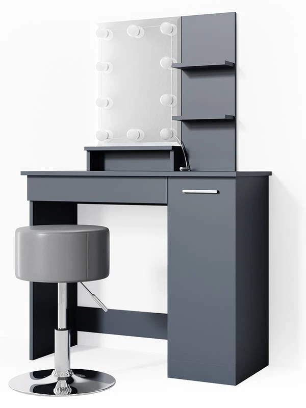 Coiffeuse Julia Avec Tabouret Et LED 10 Coiffeuse Julia Avec Tabouret Et LED – Image 8