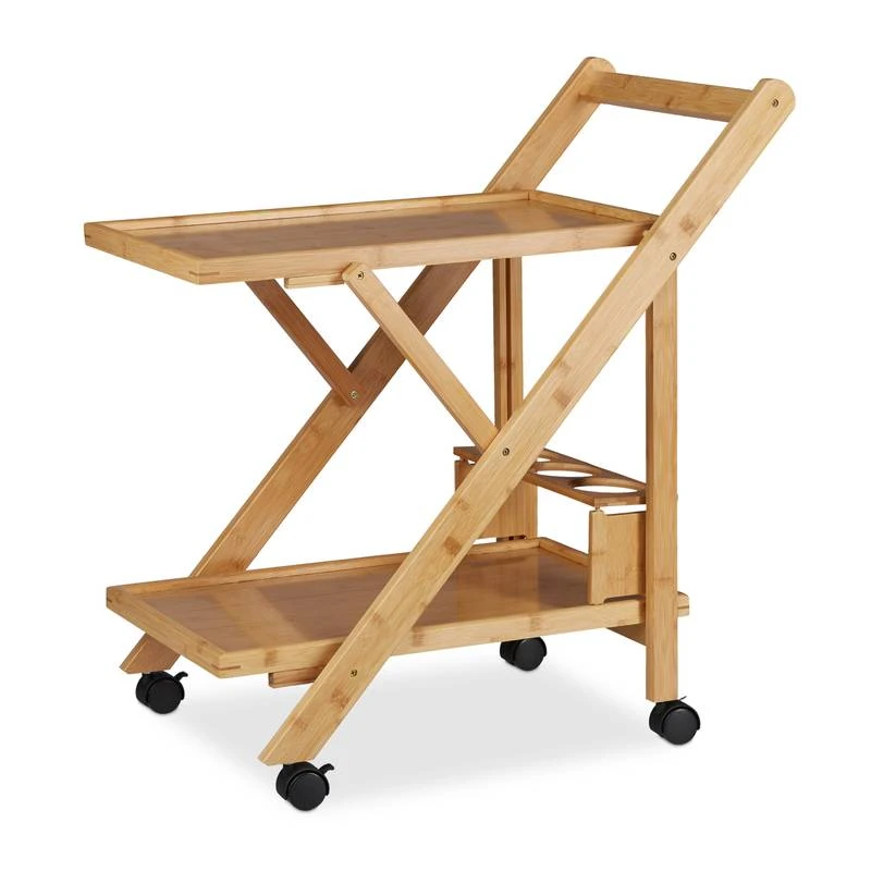 Desserte Pliable Avec 2 Tablettes 3 Desserte Pliable Avec 2 Tablettes