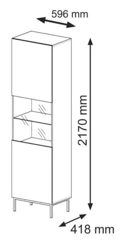 Armoire Vitrine RavennaB 60x42x217 27 Armoire Vitrine RavennaB 60x42x217 -Promos Meubles Boutique 2d6be476179b44fb919031a3ba0da9e9