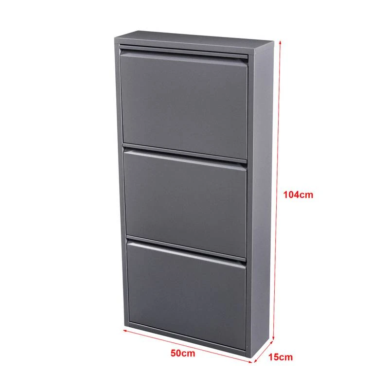 Meuble à Chaussures Sokndal à 3 Tiroirs 12 Meuble à Chaussures Sokndal à 3 Tiroirs – Image 10