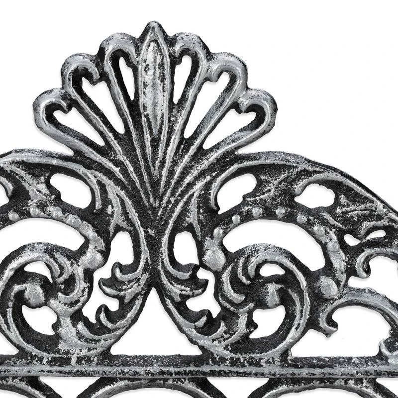 4x Portemanteaux Muraux En Fonte Argenté 9 4x Portemanteaux Muraux En Fonte Argenté – Image 7