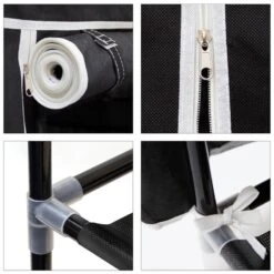 1xArmoire à Chaussures En Tissu Pliante -Promos Meubles Boutique 3a977f9b20e34dc38b89ec6896fbaeee