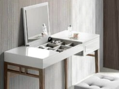 Coiffeuse Foggy En Bois Avec Miroir -Promos Meubles Boutique 3dee8b1681a24ff7bd6c272bb02e4314