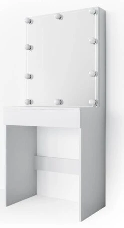 Coiffeuse Melle Blanc Avec LED