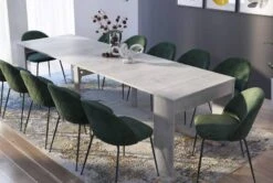 Console Extensible Jusqu'à 300cm Blanc -Promos Meubles Boutique 454501950a694d04bac81b35f8e57b05