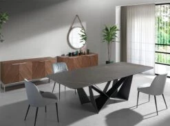 Chaise à Manger Velours Et Similicuir. -Promos Meubles Boutique 467f00e27a344f08a59e4ca93bba4292