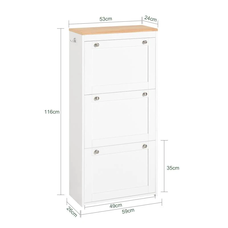 Meuble à Chaussures FSR144-WN 11 Meuble à Chaussures FSR144-WN – Image 9