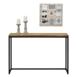 Table Console Icub 30x120x80cm Noir -Promos Meubles Boutique 4ab19626159e411d9a908e7228cd079d