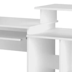 Bureau Ordinateur Jan Blanc -Promos Meubles Boutique 4ad5ddeb4d19402b9091487707c62420