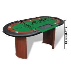 VIDAXL Table De Poker -Promos Meubles Boutique 4c33fae8305d4a76bde350152b92c75e