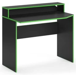 Bureau Ordinateur Kron 100cm Noir/vert