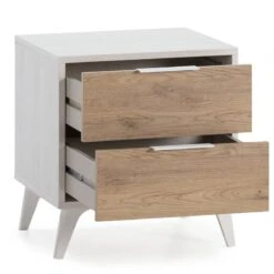 Table Chevet Koln 2 Tiroirs, Noire/Bois 20 Table Chevet Koln 2 Tiroirs, Noire/Bois -Promos Meubles Boutique 59335ff87ebf4a11bc808334bd4d3cde