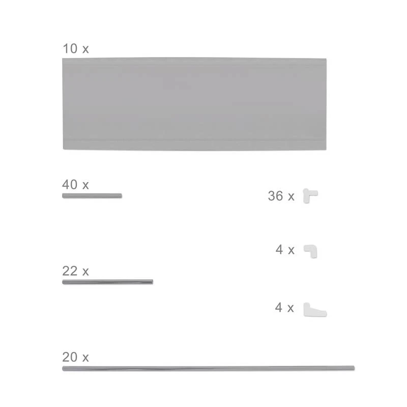 2x Étagères à Chaussures 50 Paires Gris 8 2x Étagères à Chaussures 50 Paires Gris – Image 6