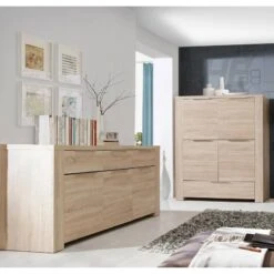 Bahut 3 Portes Aspect Chêne Clair -Promos Meubles Boutique 59f245de1df74b7e84818c081e93108e