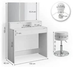 Coiffeuse Ruben Blanc & Tabouret Et LED -Promos Meubles Boutique 5a375de736ed48ea962fed6f51615c67.cropped 28 98 930 851.processed